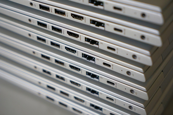usb and usb-c adapters and cables stack