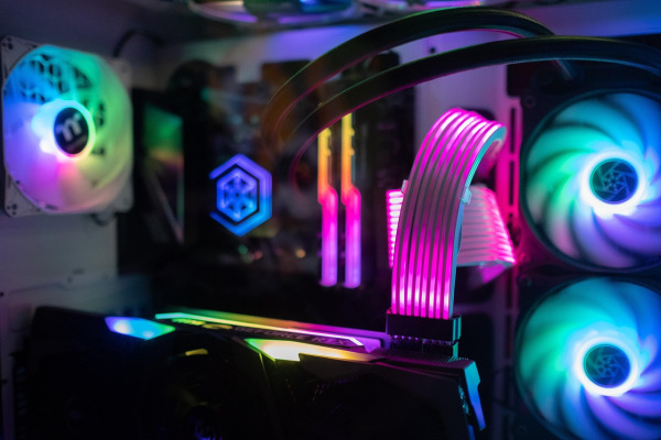 gaming computer gaming pc esports setup rgb